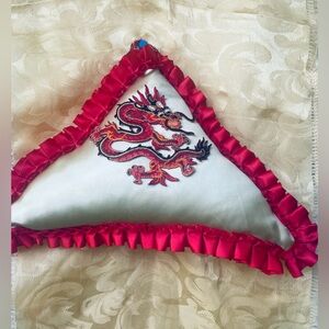 Hand Crafted Red Dragon Hanging Pillow Decor (Autumn Spice Aroma)